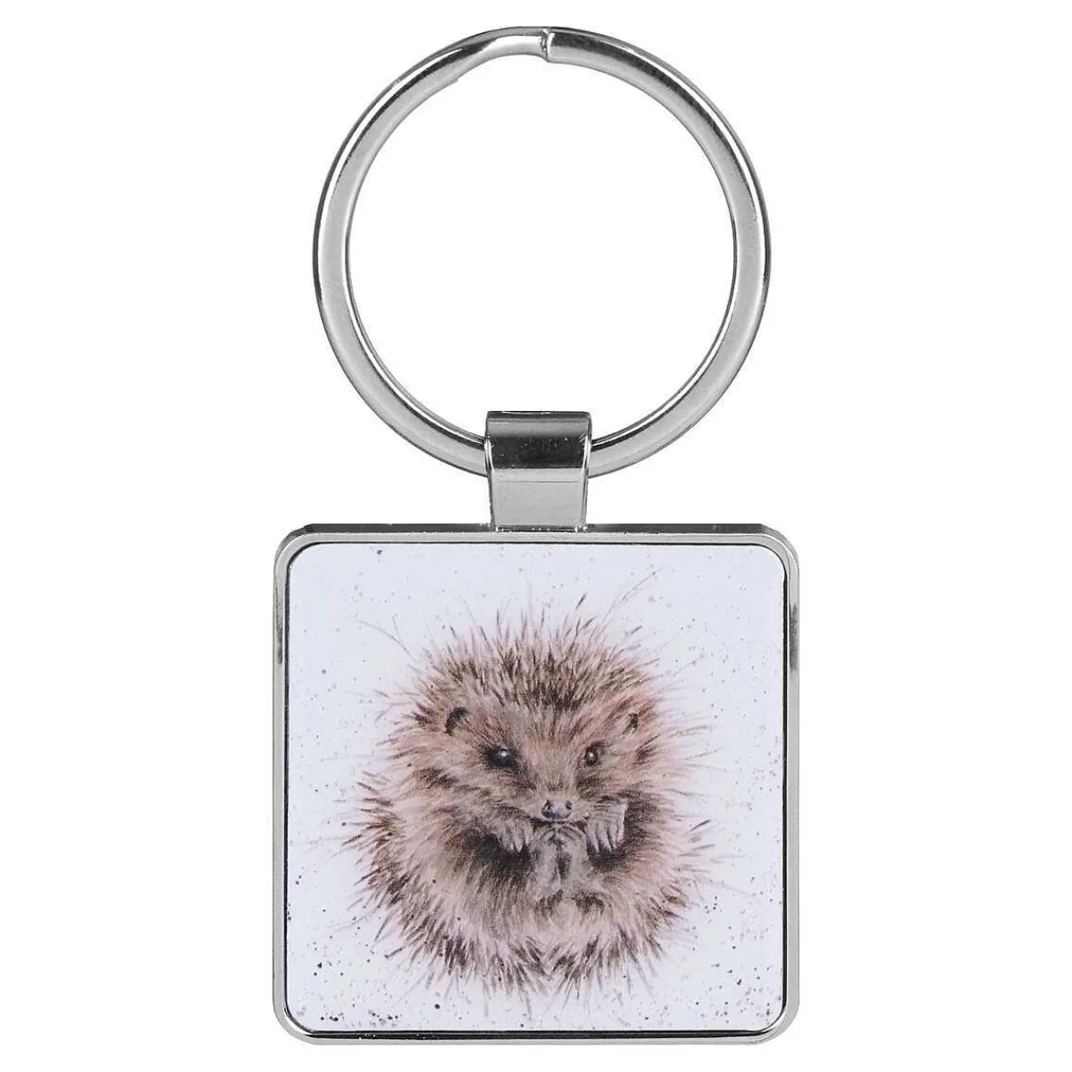 'Awakening' Hedgehog Metal Keyring>Wrendale Clearance