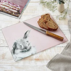 'Bathtime' Bunny Glass Worktop Saver><noscript><img width=