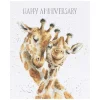 'Be-Long Together' Giraffe Anniversary Card>Wrendale Best Sale