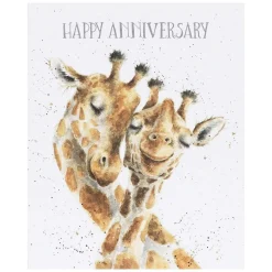 'Be-Long Together' Giraffe Anniversary Card>Wrendale Best Sale