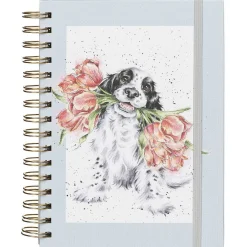 'Blooming With Love' Dog A5 Notebook><noscript><img width=