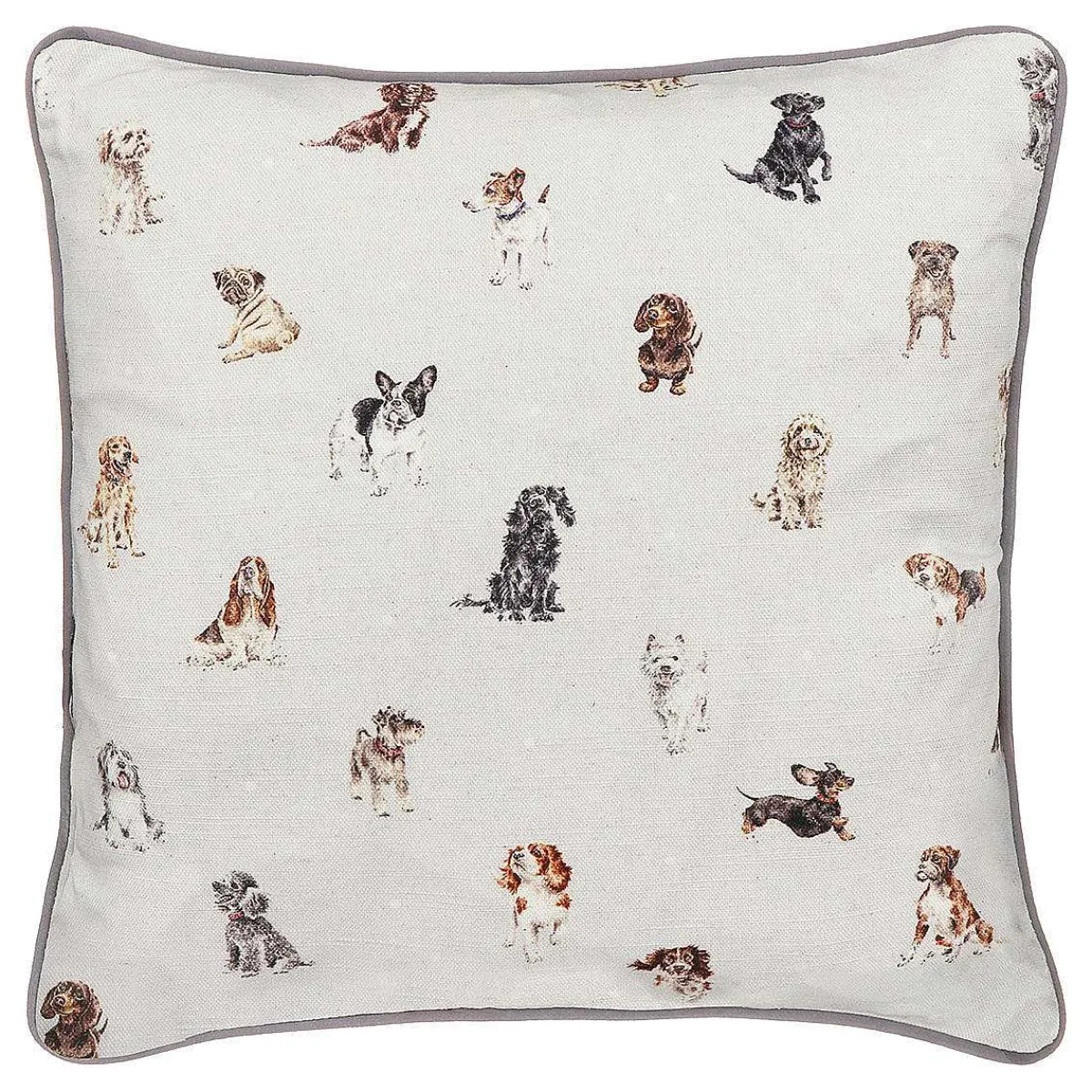 'Blooming With Love' Dog Square Cushion>Wrendale Outlet