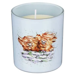 'Blown Away' Highland Cow Meadow Candle><noscript><img width=