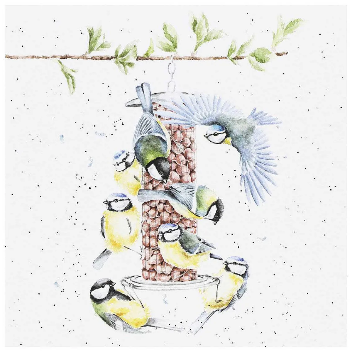 'Bon Appetit!' Blue Tits Greetings Card>Wrendale Hot