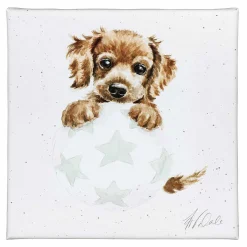 'Bounces Of Fun' Spaniel Small Canvas>Wrendale Discount