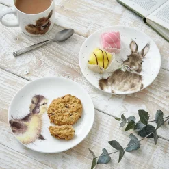 Bunny & Duckling Set Of 2 Coupe Plates><noscript><img width=