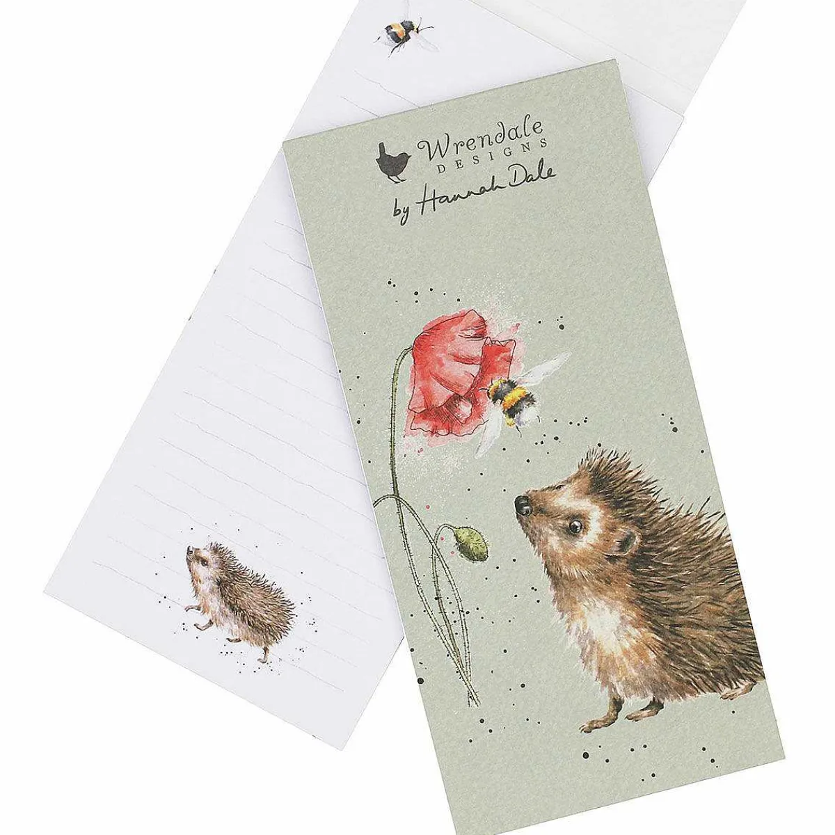 'Busy As A Bee' Hedgehog Magnetic Shopping Pad>Wrendale Best