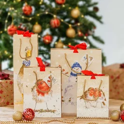 'Christmas Robin' Small Gift Bag><noscript><img width=