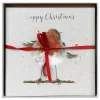 'Christmas Robin' Set Of 8 Luxury Boxed Christmas Cards>Wrendale Flash Sale