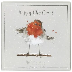 'Christmas Robin' Set Of 8 Luxury Boxed Christmas Cards><noscript><img width=