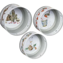 Christmas Set Of 3 Nesting Cake Tins>Wrendale Best