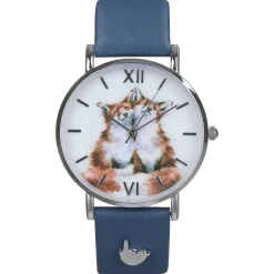'Contentment' Fox Leather Watch>Wrendale Outlet