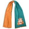 'Contentment' Foxes Winter Scarf>Wrendale Discount