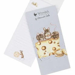 'Crackers About Cheese' Mouse Magnetic Shopping Pad>Wrendale Sale