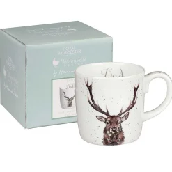 Dad Stag Boxed Large Fine Bone China Mug>Wrendale Discount