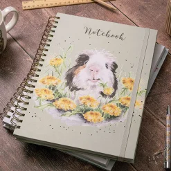 'Dandy Day' Guinea Pig Spiral Bound A4 Notebook>Wrendale Best Sale