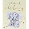 Elephant Christening Card>Wrendale Clearance