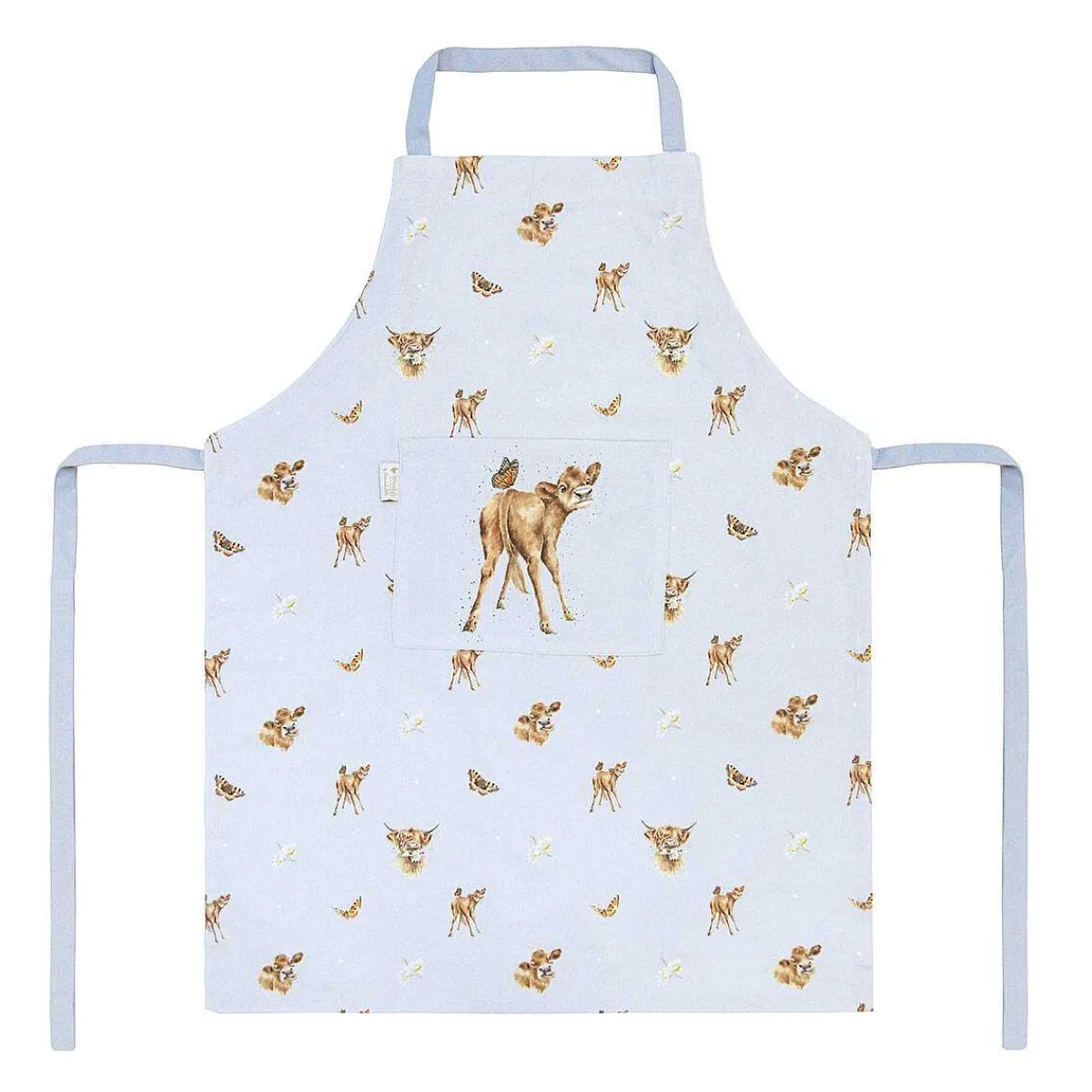 Farmyard Friends Cow Cotton Apron>Wrendale Fashion