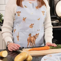 Farmyard Friends Cow Cotton Apron>Wrendale Fashion