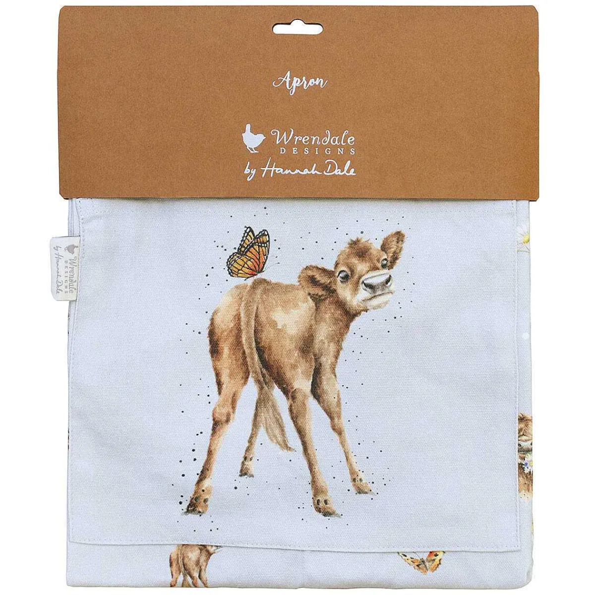 Farmyard Friends Cow Cotton Apron>Wrendale Fashion