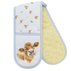 Farmyard Friends Double Oven Glove, Tea Towel And Apron Set><noscript><img width=