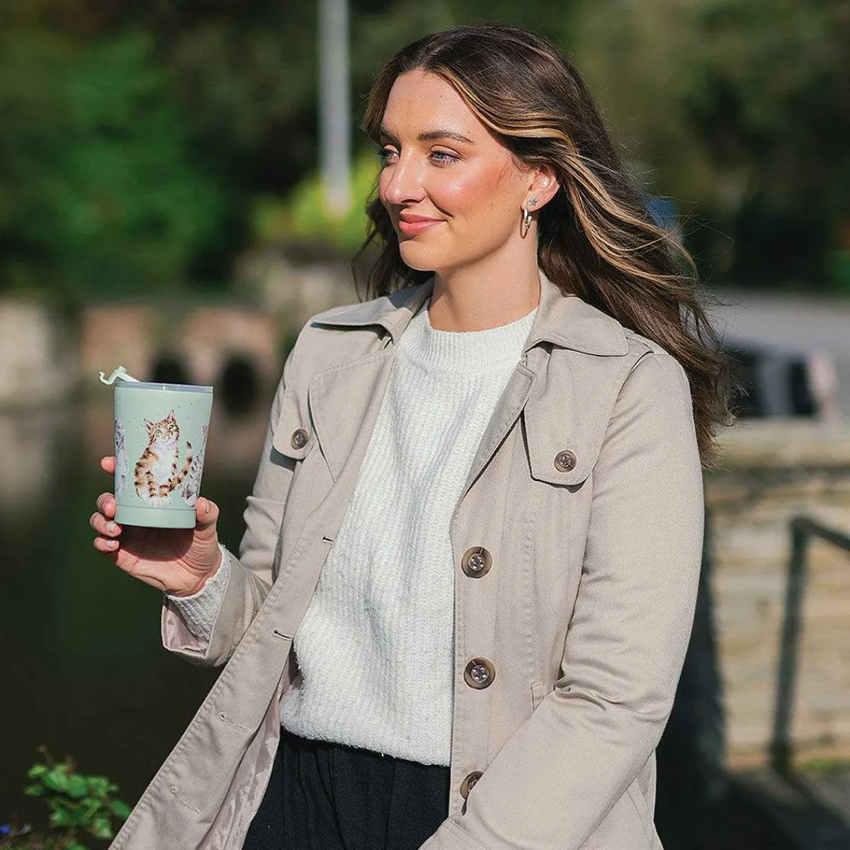 'Feline Friends' Cat Thermal Travel Cup>Wrendale Hot