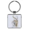 'Feline Good' Cat Metal Keyring>Wrendale Fashion