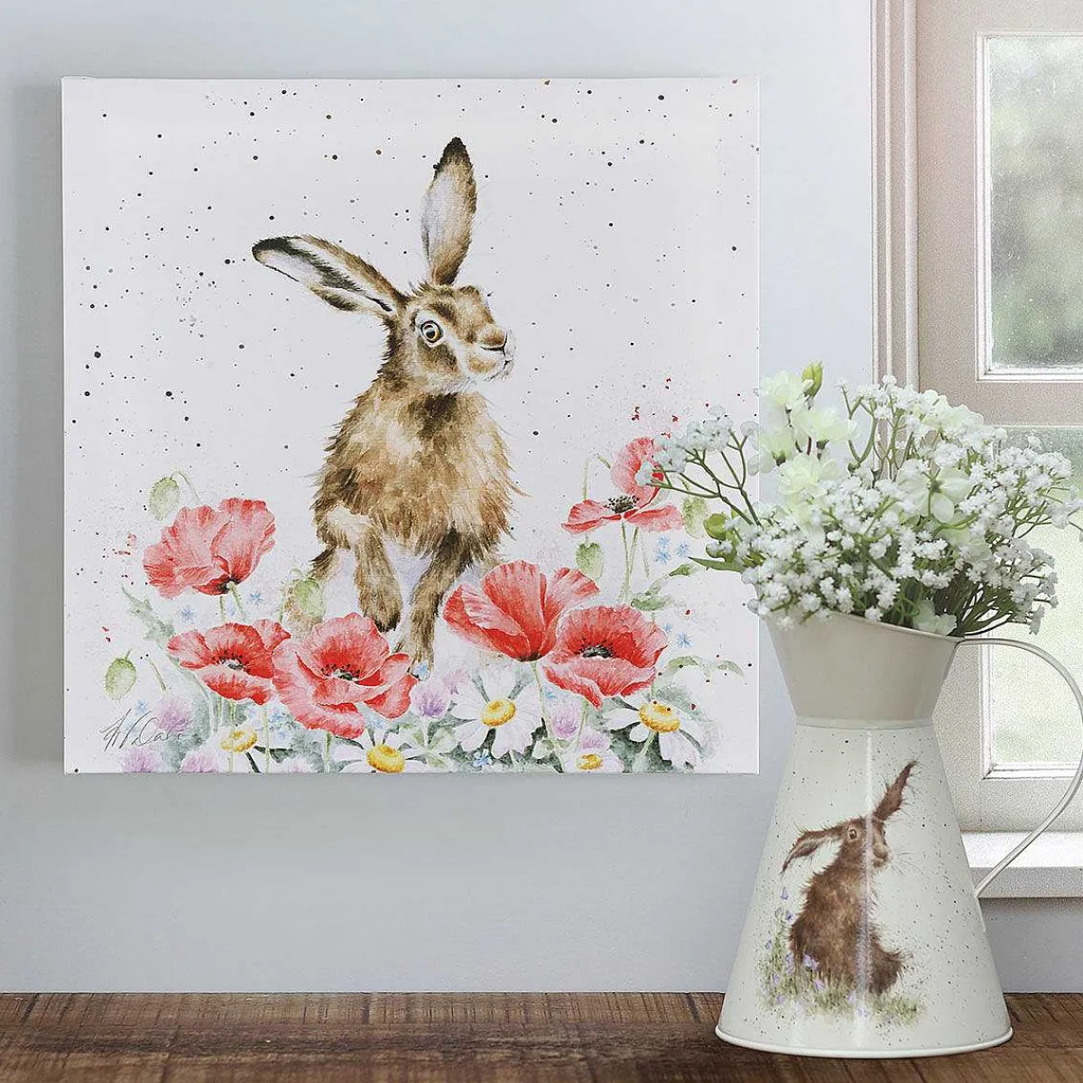 'Field Of Flowers' Large Canvas>Wrendale Cheap