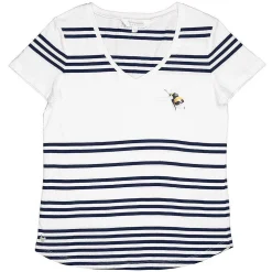 'Flight Of The Bumblebee' Bee Striped Cotton T-Shirt><noscript><img width=