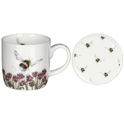 'Flight Of The Bumblebee' Mug & Coaster Set>Wrendale Best Sale