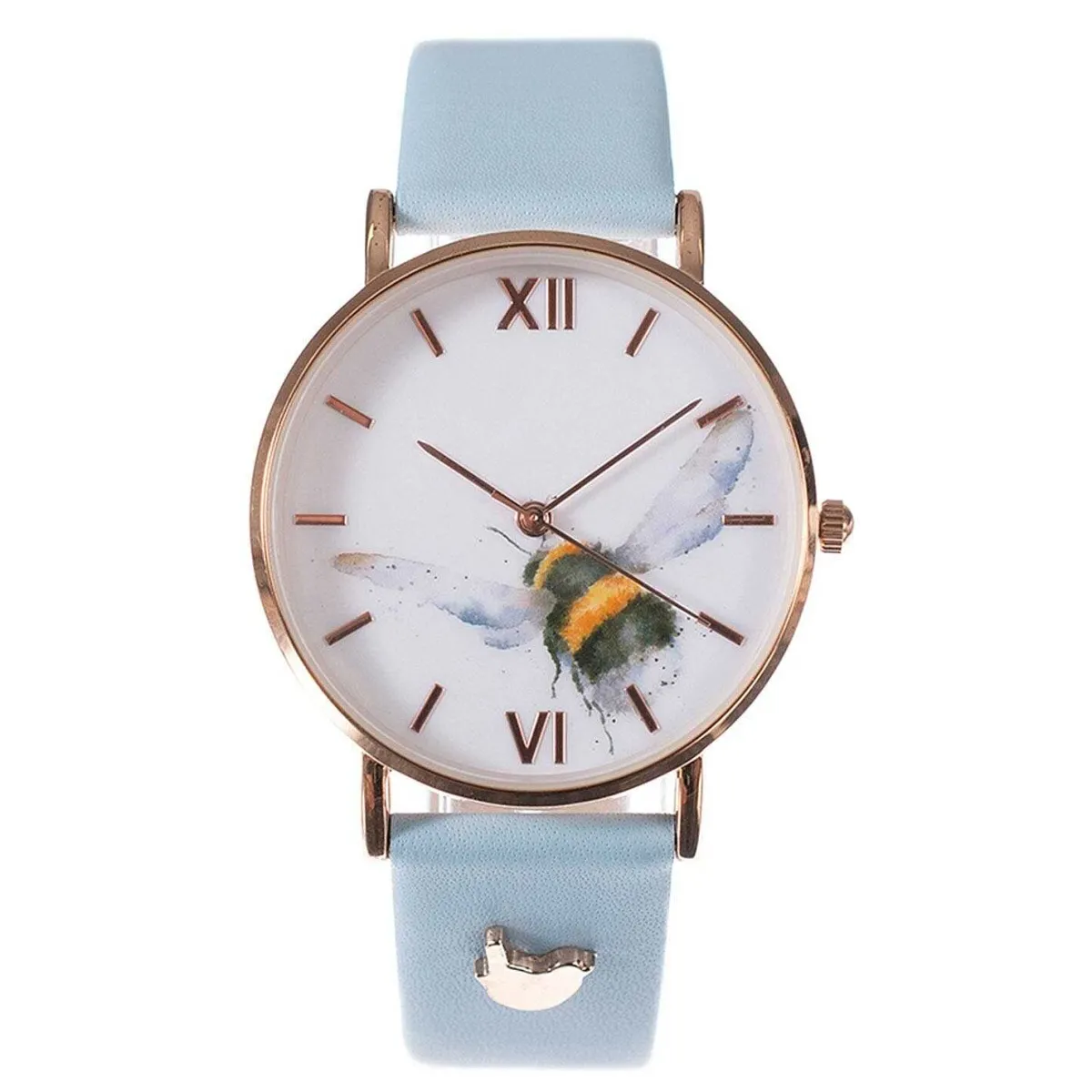 'Flight Of The Bumblebee' Bee Leather Watch>Wrendale Clearance