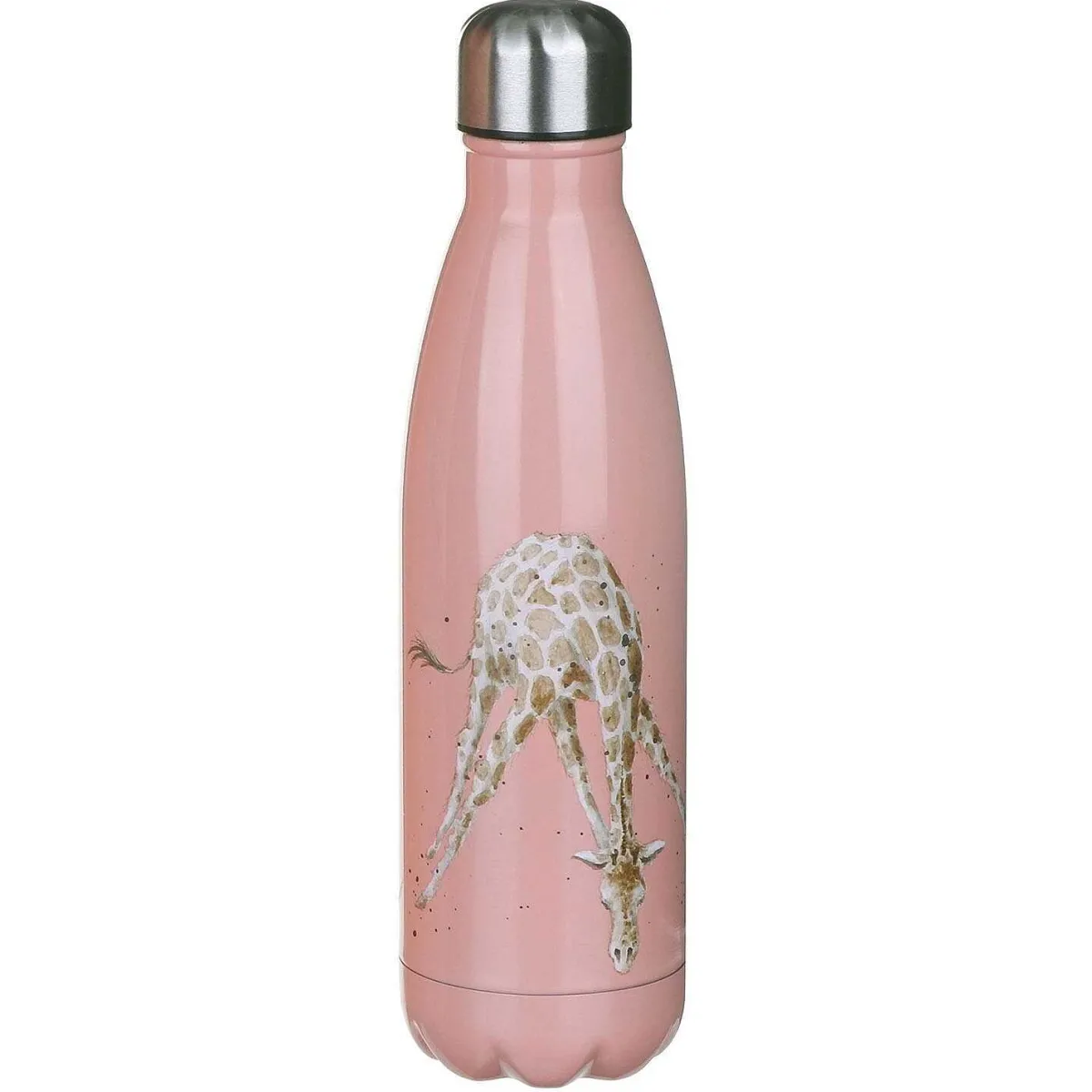 'Flowers' Giraffe 500Ml Water Bottle>Wrendale Clearance