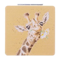 Flowers Giraffe Compact Mirror><noscript><img width=