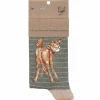 'Flutterly Fabulous' Cow Green Women's Bamboo Socks>Wrendale Hot