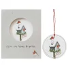 'From Our House To Yours' Christmas Card With Tree Decoration>Wrendale Clearance