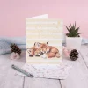 Furever Family Fox New Parents Card>Wrendale Cheap