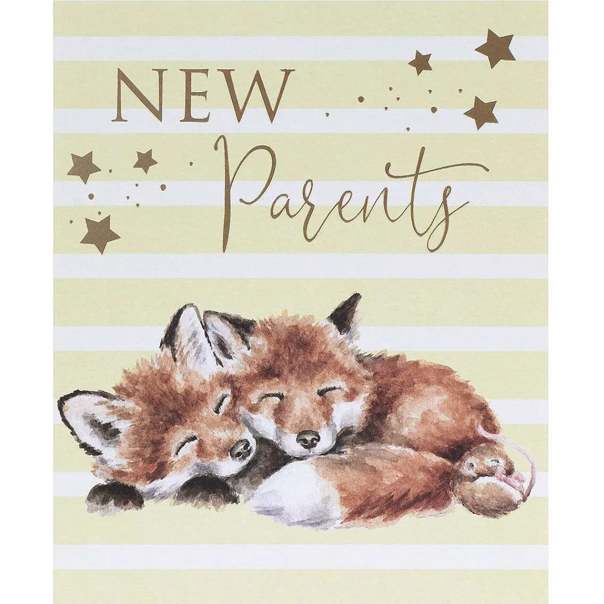 Furever Family Fox New Parents Card>Wrendale Cheap