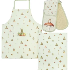 Garden Friends Double Oven Glove, Tea Towel And Apron Set><noscript><img width=