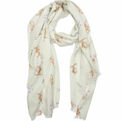 'Harebrained' Hare Everyday Scarf>Wrendale Clearance