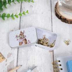 'Head Clover Heels' Rabbit Keepsake Tin>Wrendale Hot