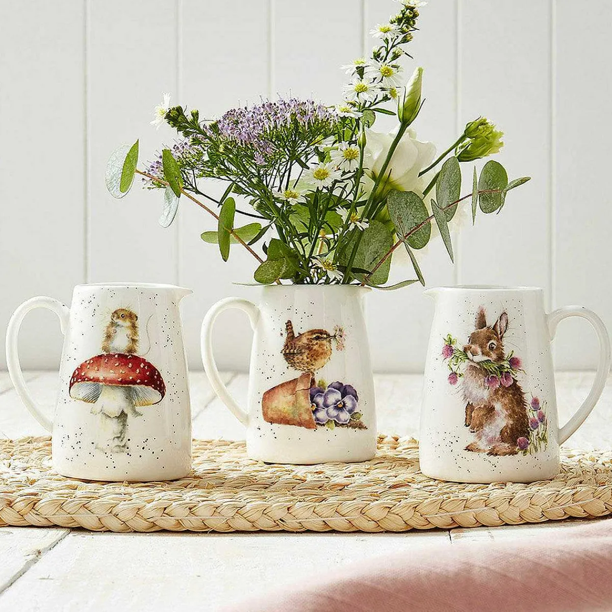 'Head Clover Heels' Rabbit 8Cm Posy Jug>Wrendale Outlet