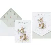 'Head Clover Heels' Rabbit Thank You Note Writing Set>Wrendale Online