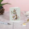 'Head Clover Heels' Rabbit 9Cm Mini Card>Wrendale Clearance