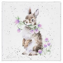 'Head Clover Heels' Rabbit Small Canvas>Wrendale Shop