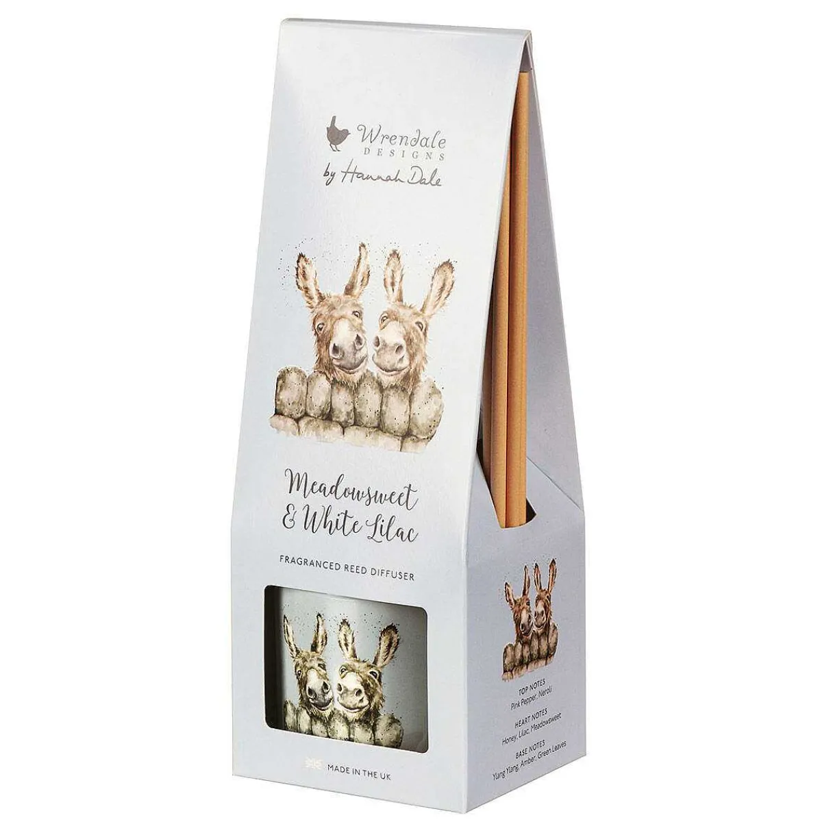 'Hee Haw' Meadow Donkey Reed Diffuser>Wrendale Shop