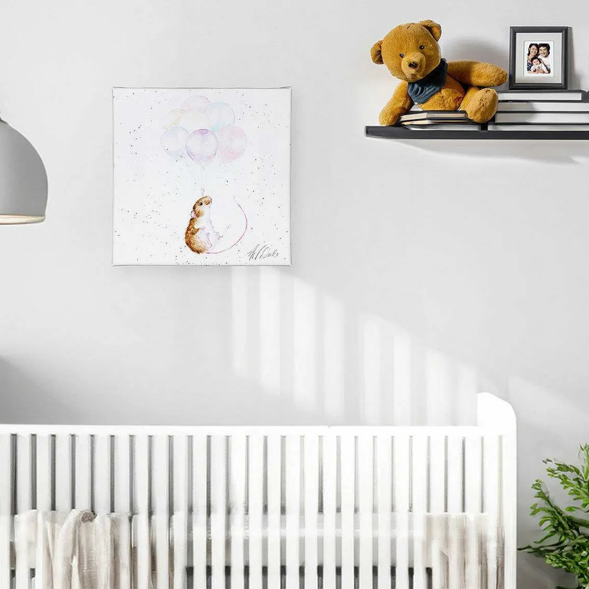 'Hold On Tight' Mouse Small Canvas>Wrendale Store