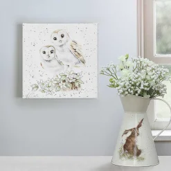 'Hooting For You' Owl Small Canvas><noscript><img width=