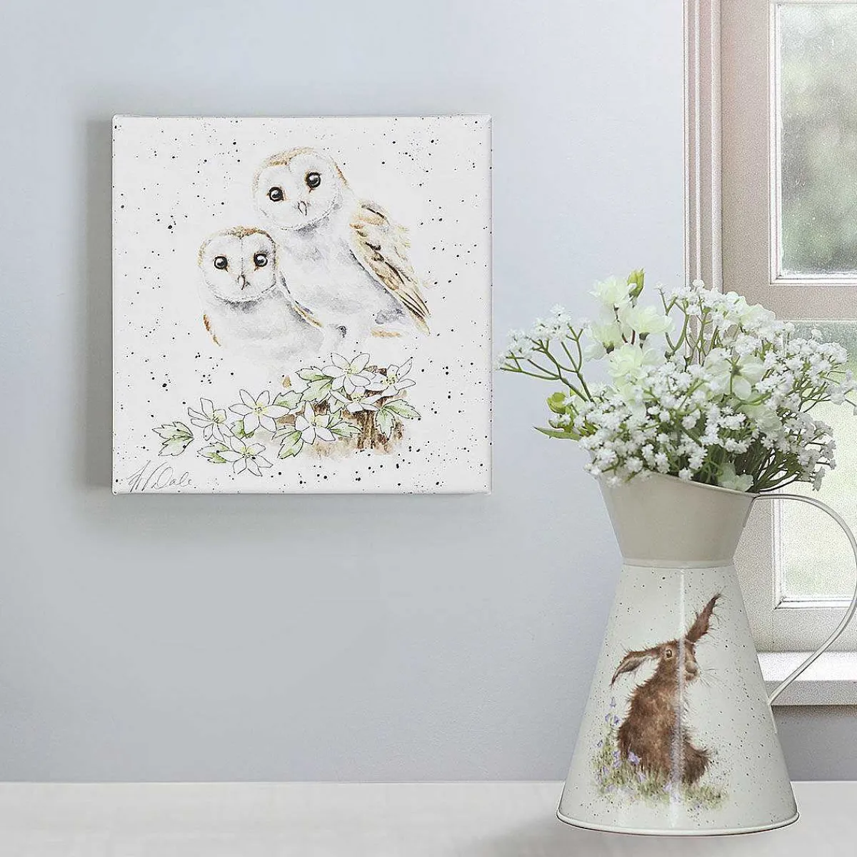 'Hooting For You' Owl Small Canvas>Wrendale Store