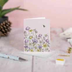 'Just Bee-Cause' Bee 9Cm Mini Card>Wrendale Best
