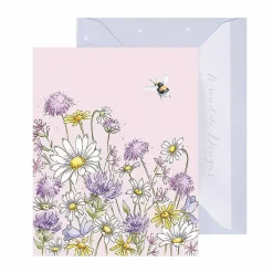 'Just Bee-Cause' Bee 9Cm Mini Card>Wrendale Best